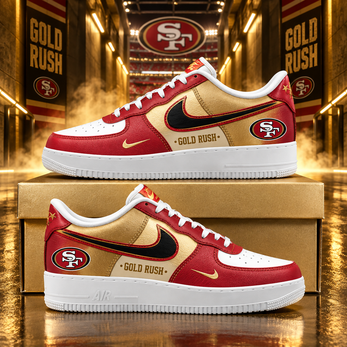 San Francisco 49ers 2026 Limited Edition Air Force One Sneakers