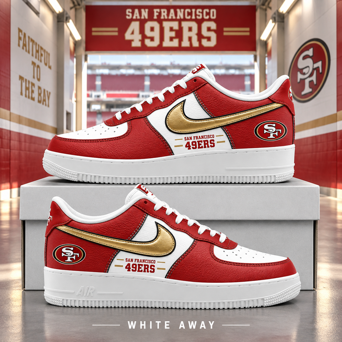 San Francisco 49ers 2026 Limited Edition Air Force One Sneakers