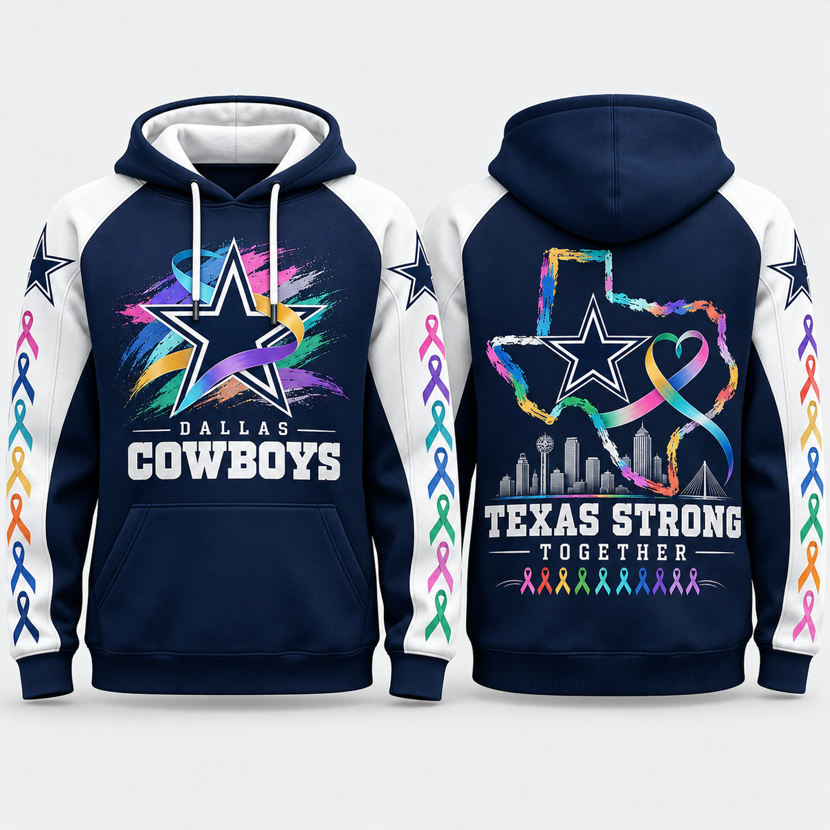 Dallas Cowboys 2026 Crucial Catch Texas Hope Pullover Hoodie
