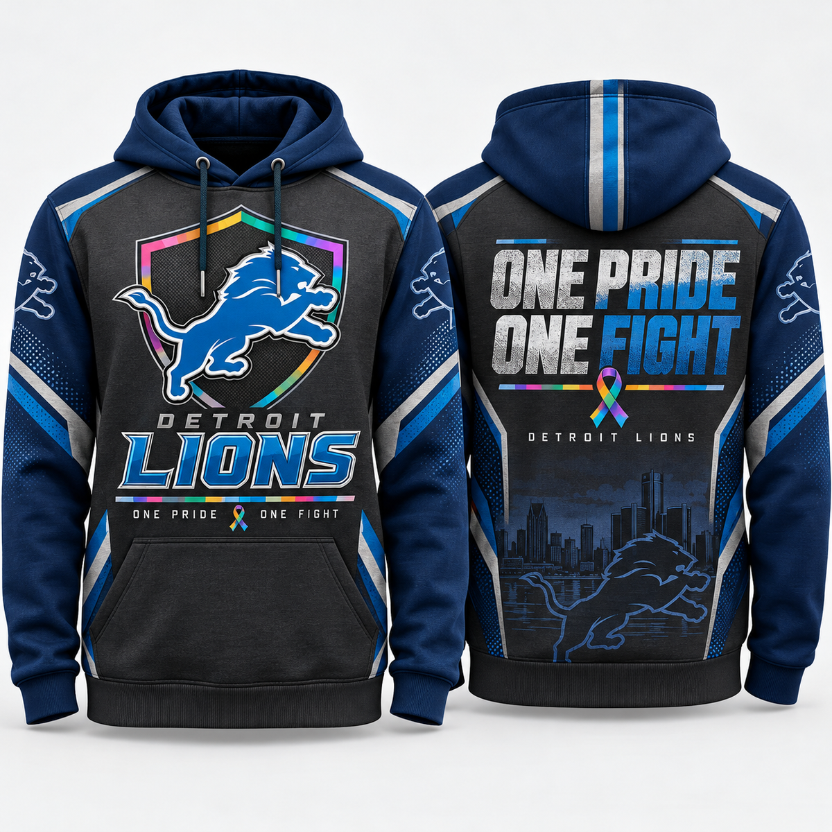 Detroit Lions 2026 Crucial Catch Restore the Hope Pullover Hoodie
