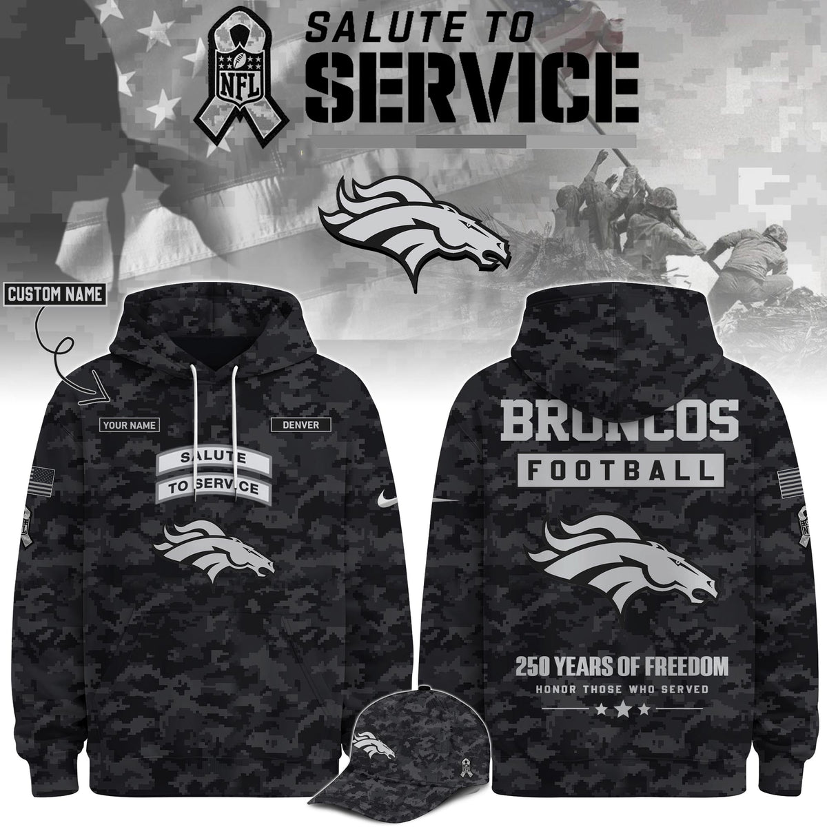 DEN Veterans Day Limited Edition Hoodie Limited Edition + Selling Out Fast