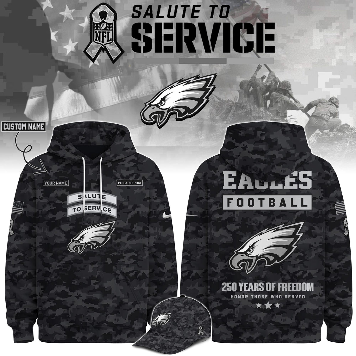 PHI Veterans Day Limited Edition Hoodie Limited Edition + Selling Out Fast V2
