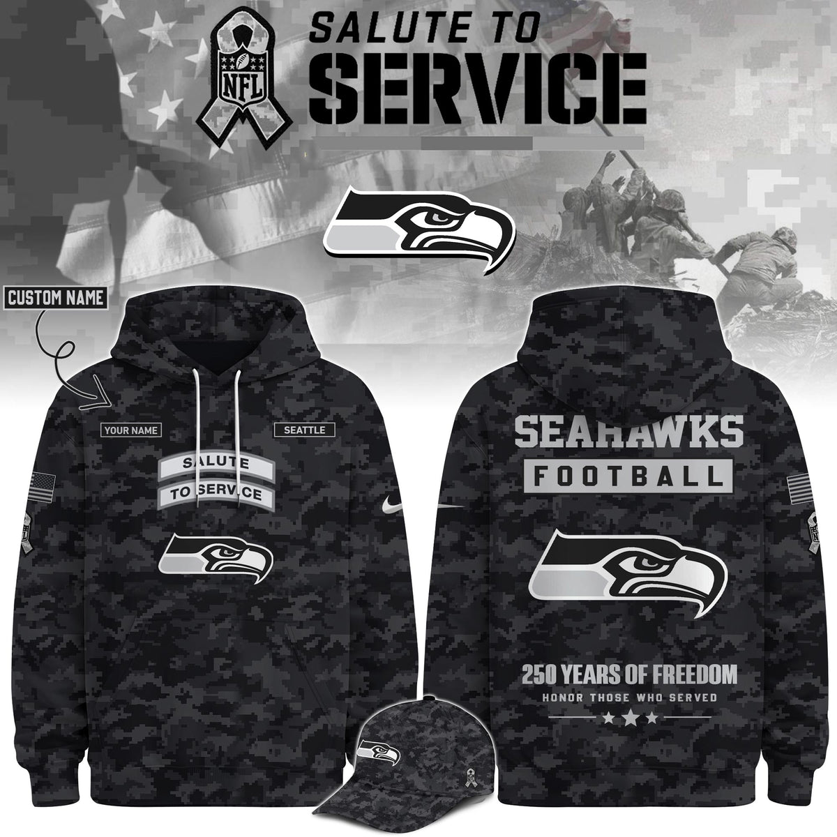 SEA Veterans Day Limited Edition Hoodie Limited Edition + Selling Out Fast