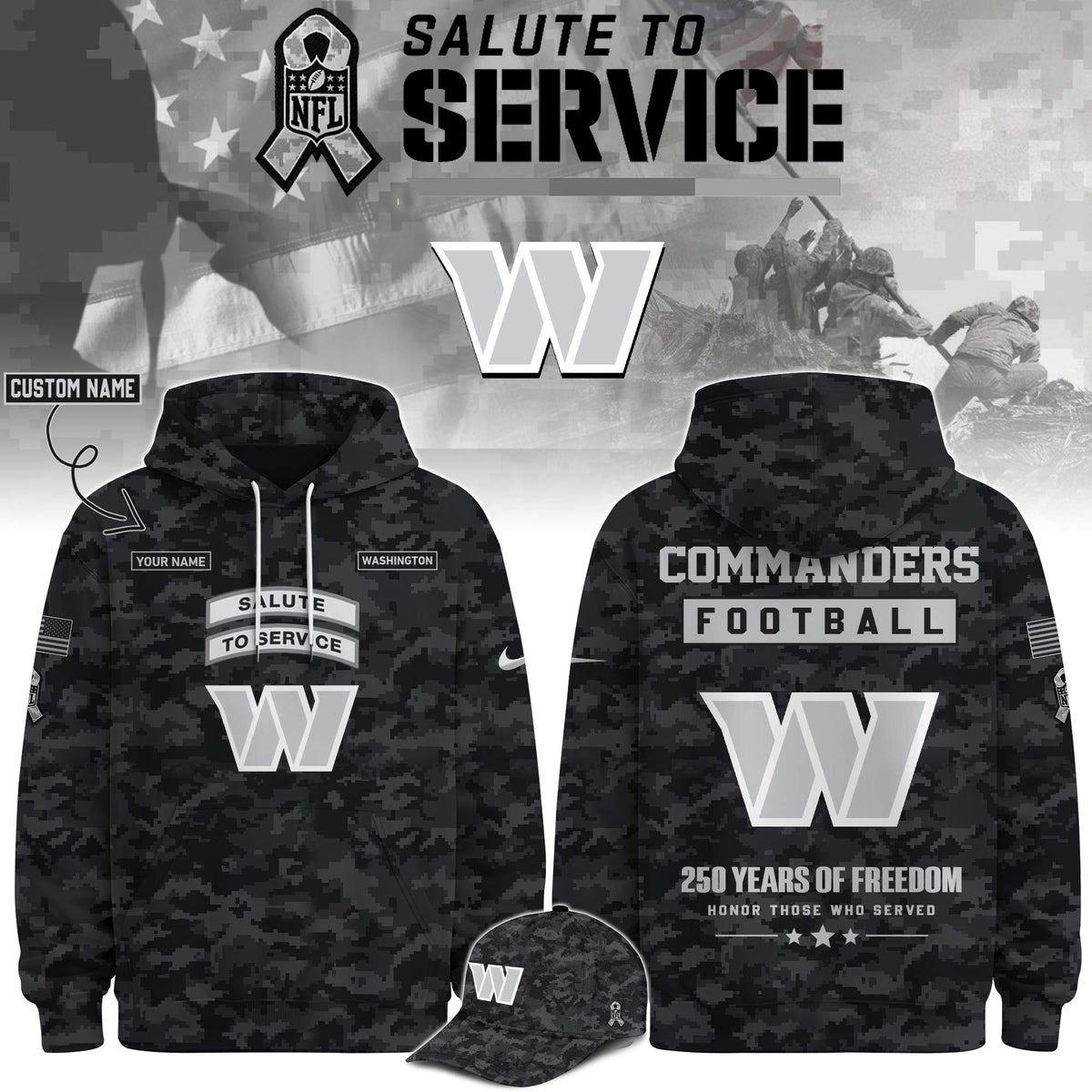 WAS Veterans Day Limited Edition Hoodie Limited Edition + Selling Out Fast V2