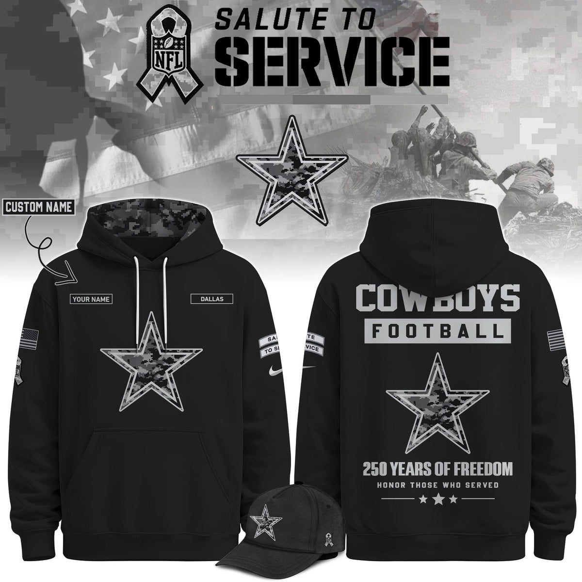 DAL Veterans Day Limited Edition Hoodie Limited Edition + Selling Out Fast V2