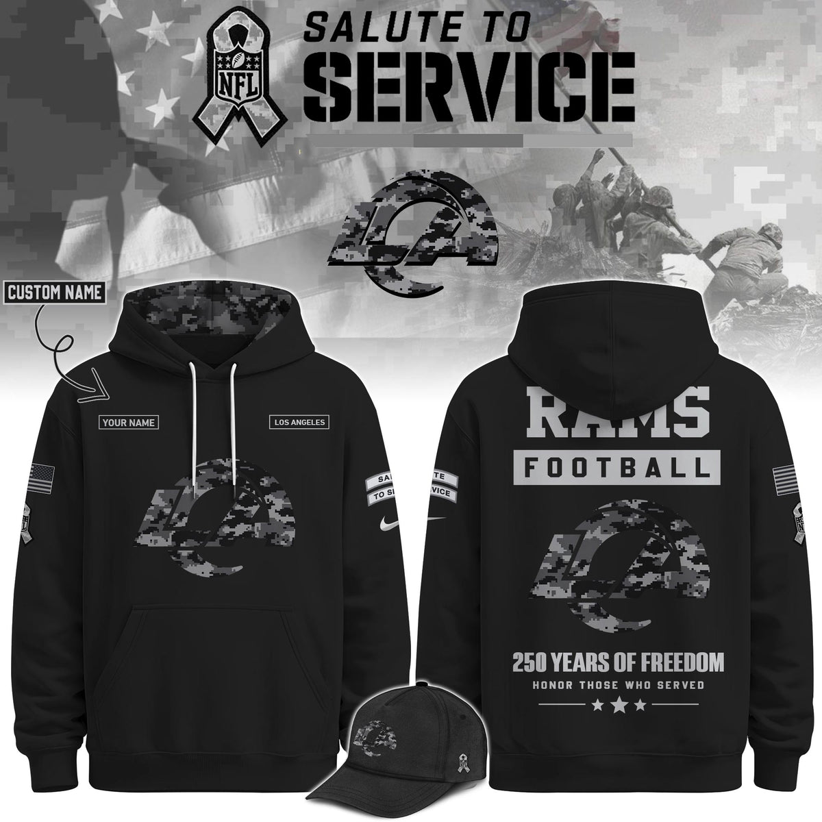 LAR Veterans Day Limited Edition Hoodie Limited Edition + Selling Out Fast V2