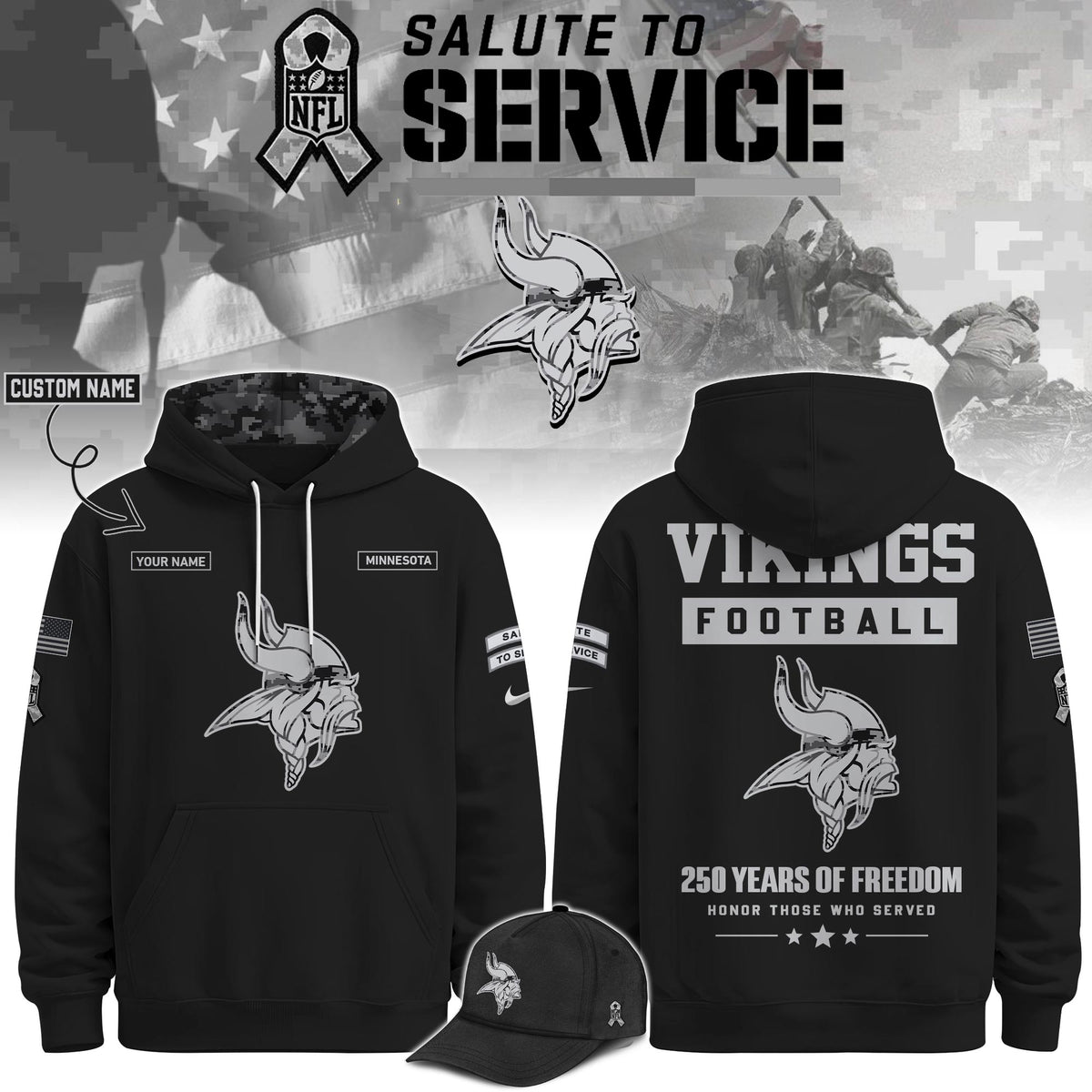 MIN Veterans Day Limited Edition Hoodie Limited Edition + Selling Out Fast