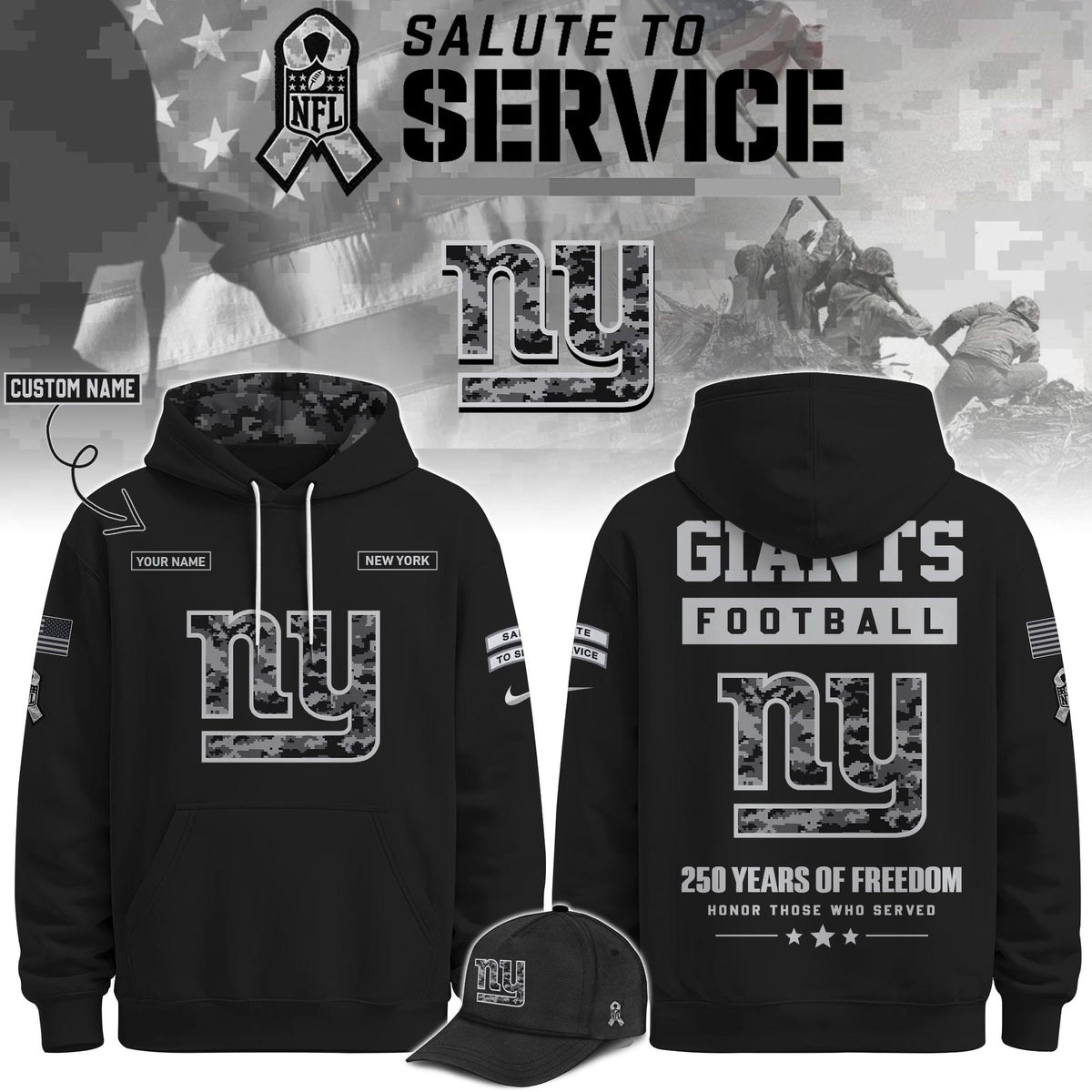 NYG Veterans Day Limited Edition Hoodie Limited Edition + Selling Out Fast