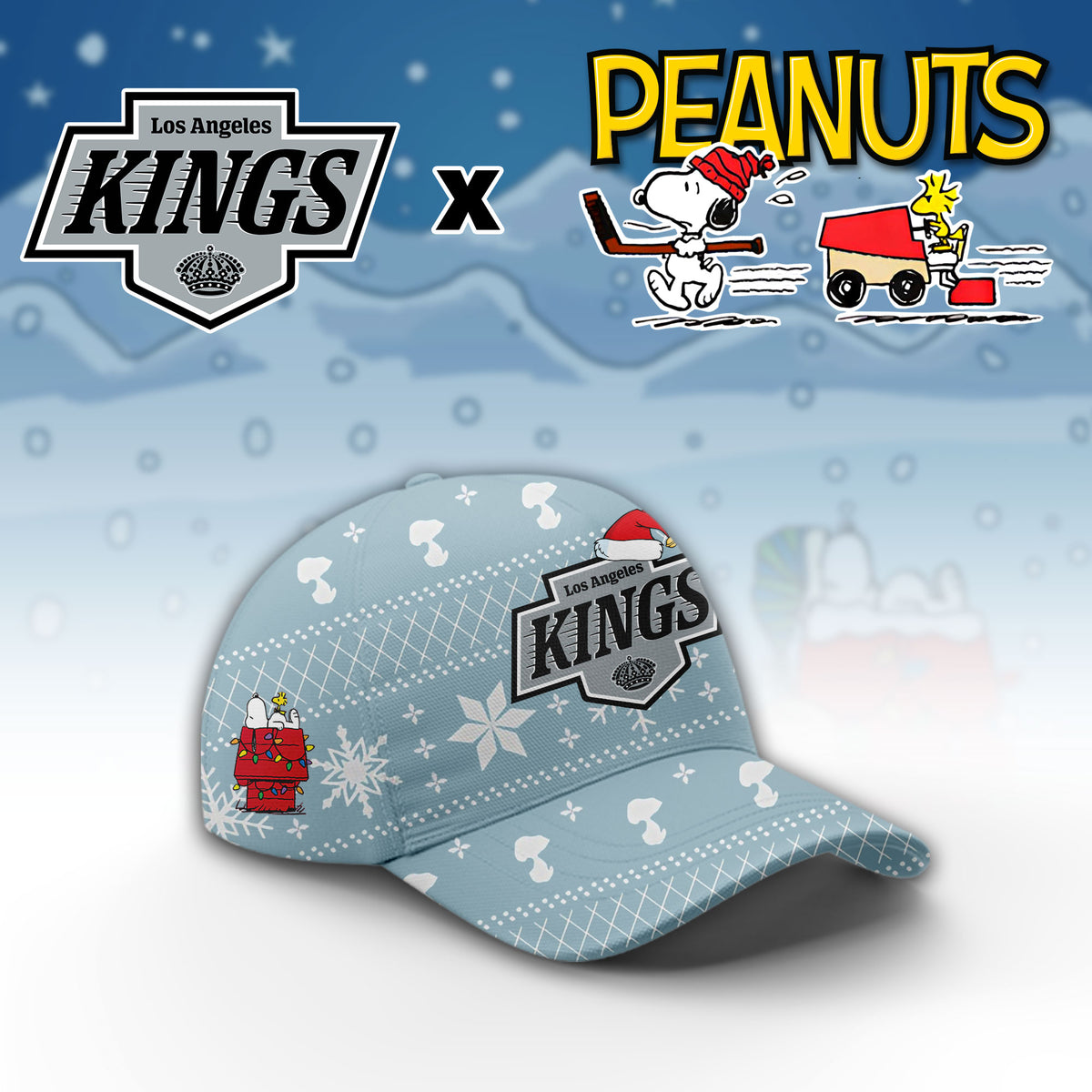 ..LA.Kings x Peanuts 2026 Christmas Limited Edition Hoodie NN