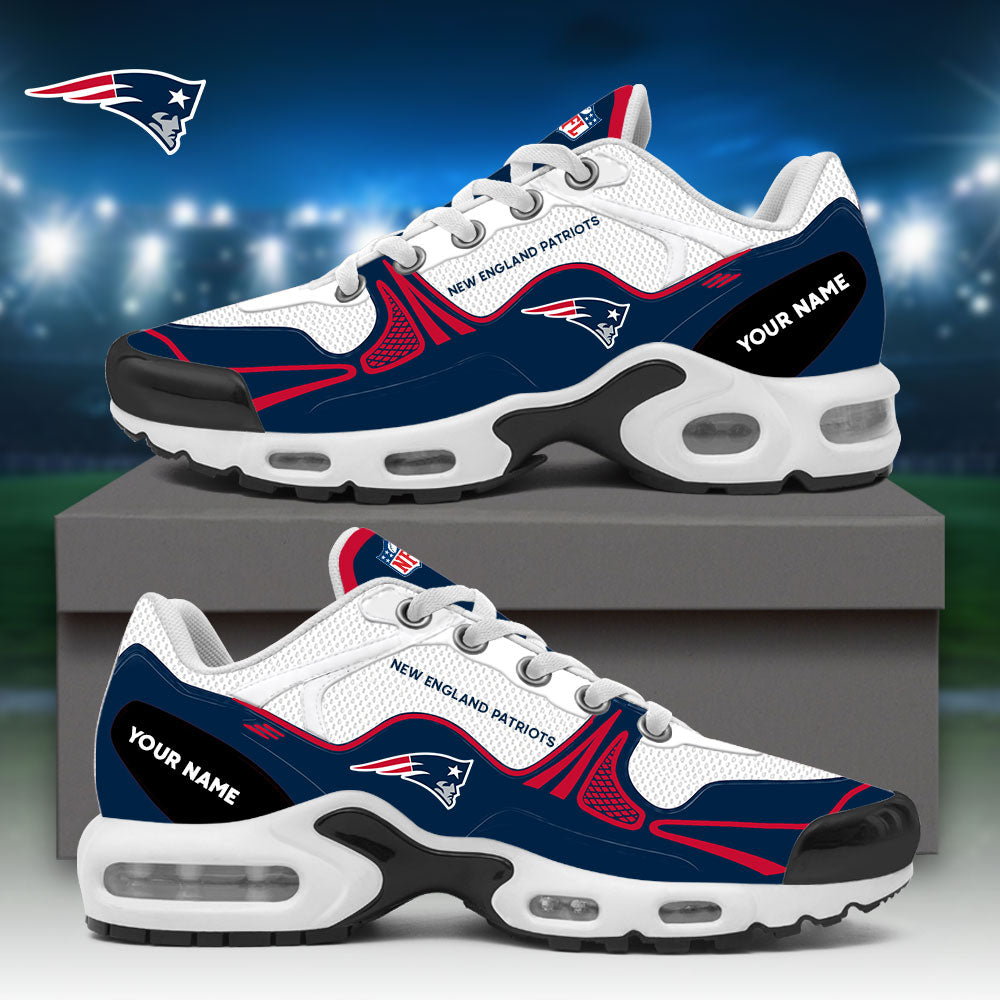 NE.Patriots Air Max Plus Custom Name Sneakers