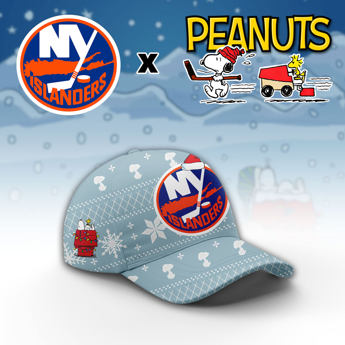 ...New York Islanders x Peanuts 2026 Christmas Limited Edition Hoodie NN