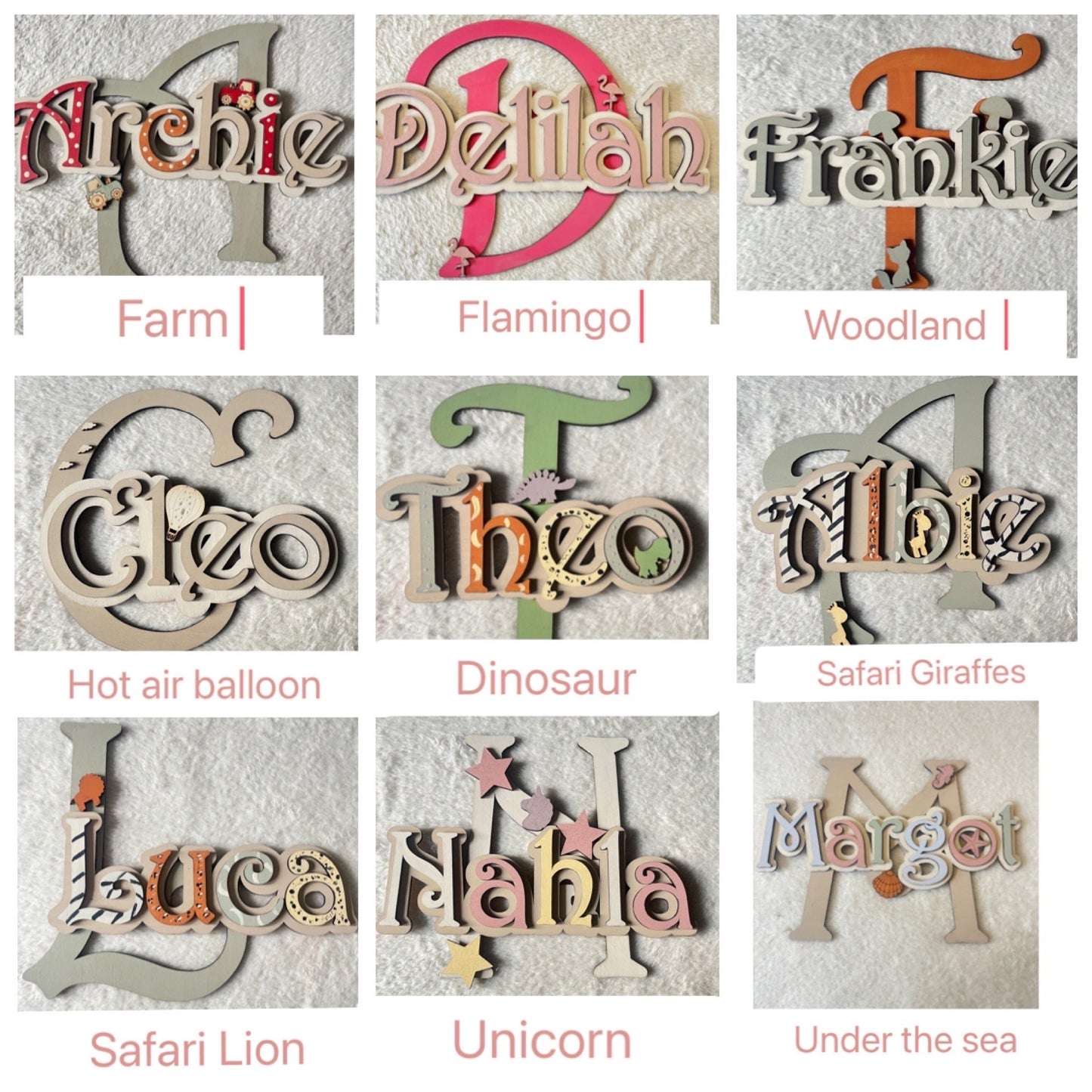 Custom Farm Door Sign: Wooden Name, Tractor Nursery Decor