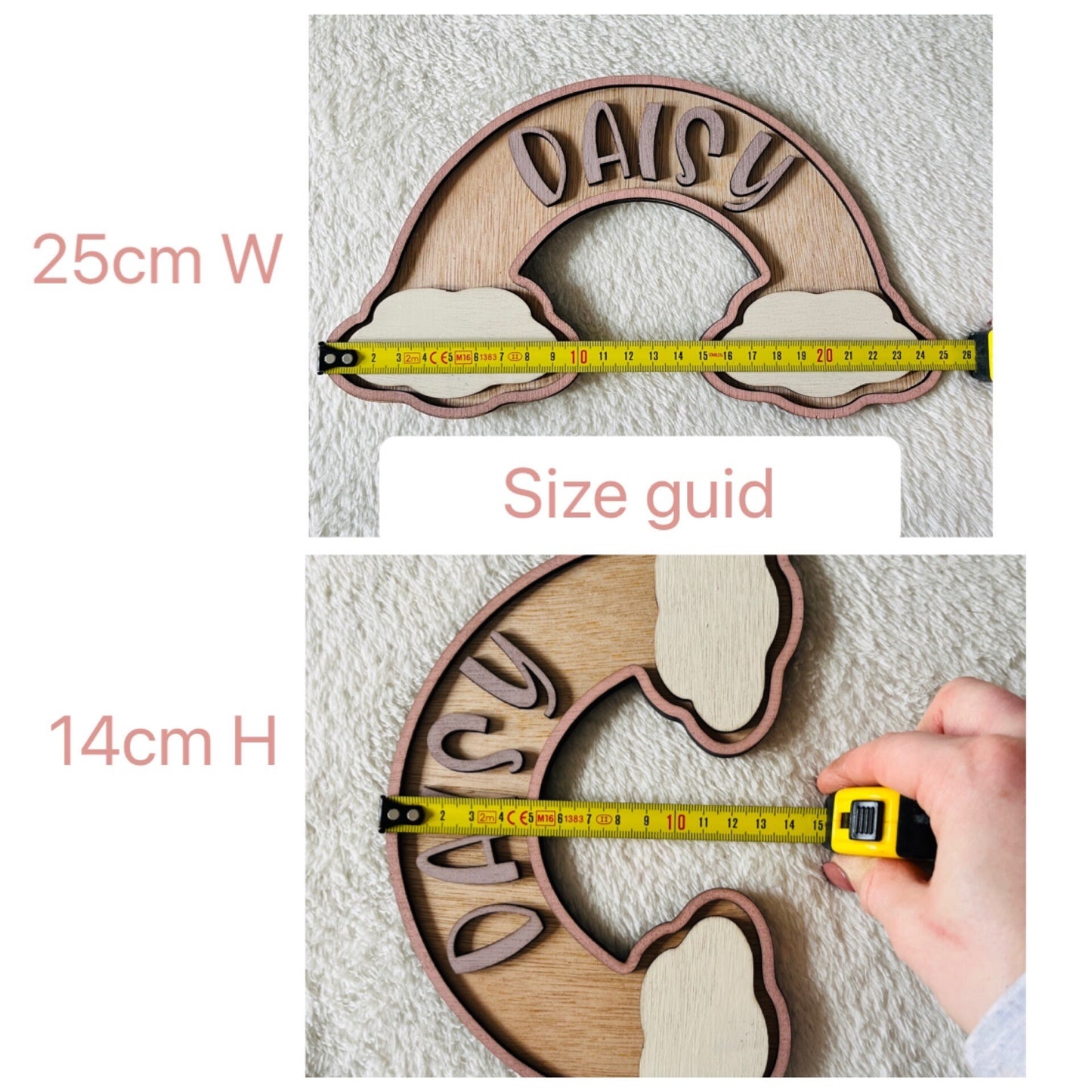 Personalised Wooden Rainbow Name Sign: Baby Girl Nursery Decor,kids name sign,wooden name plaque