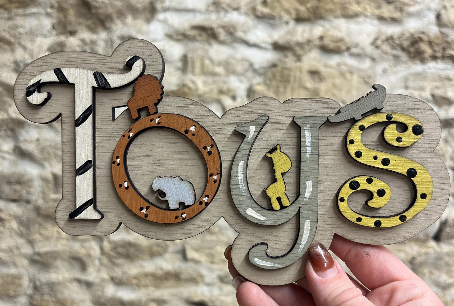 Personalized Wooden Toy Box Name Sign: Nursery Decor