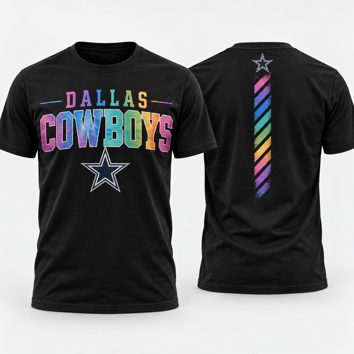Dallas Cowboys 2026 Crucial Catch Midnight Multicolor Wordmark T-Shirt