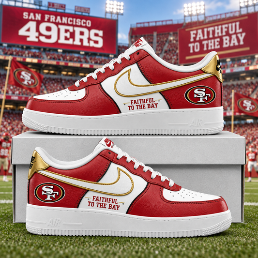 San Francisco 49ers 2026 Limited Edition Air Force One Sneakers