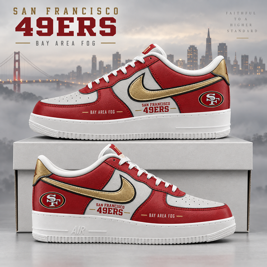 San Francisco 49ers 2026 Limited Edition Air Force One Sneakers