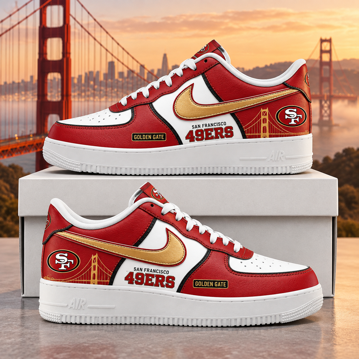 San Francisco 49ers 2026 Limited Edition Air Force One Sneakers