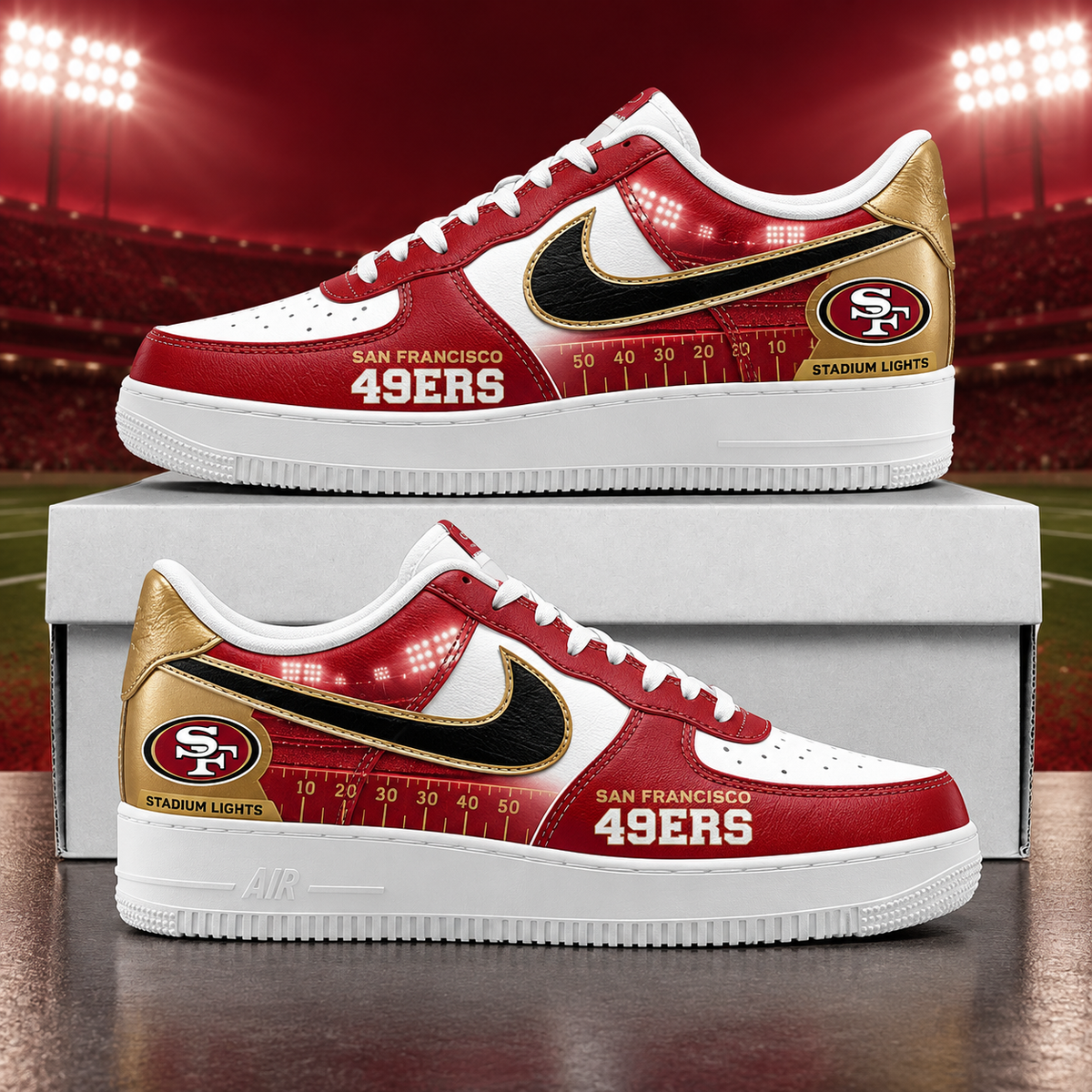 San Francisco 49ers 2026 Limited Edition Air Force One Sneakers