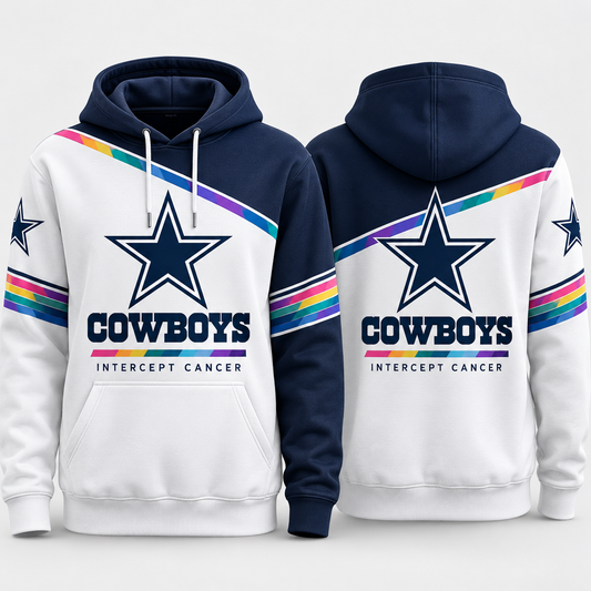 Dallas Cowboys 2026 Crucial Catch Navy White Unity Pullover Hoodie