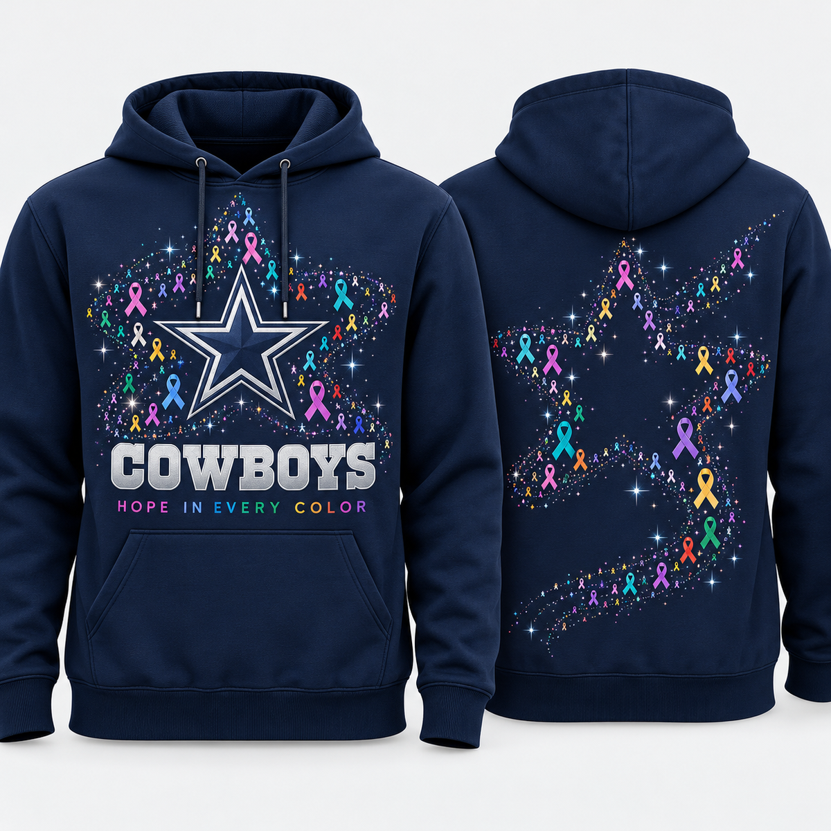 Dallas Cowboys 2026 Crucial Catch Ribbon Constellation Pullover Hoodie