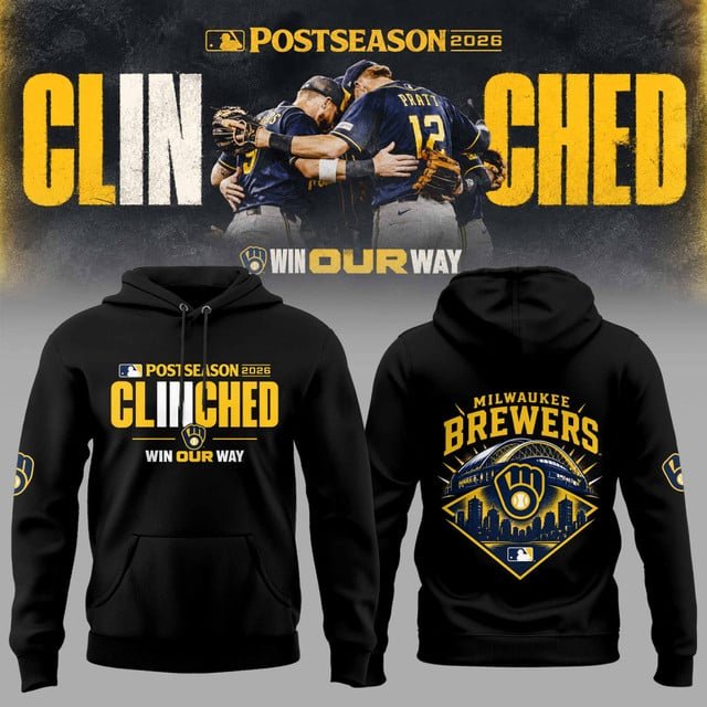 M.Brewers 2026 Postseason Clinched Limited Hoodie NN v3