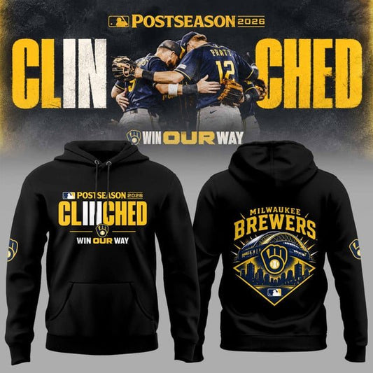 M.Brewers 2026 Postseason Clinched Limited Hoodie NN v3