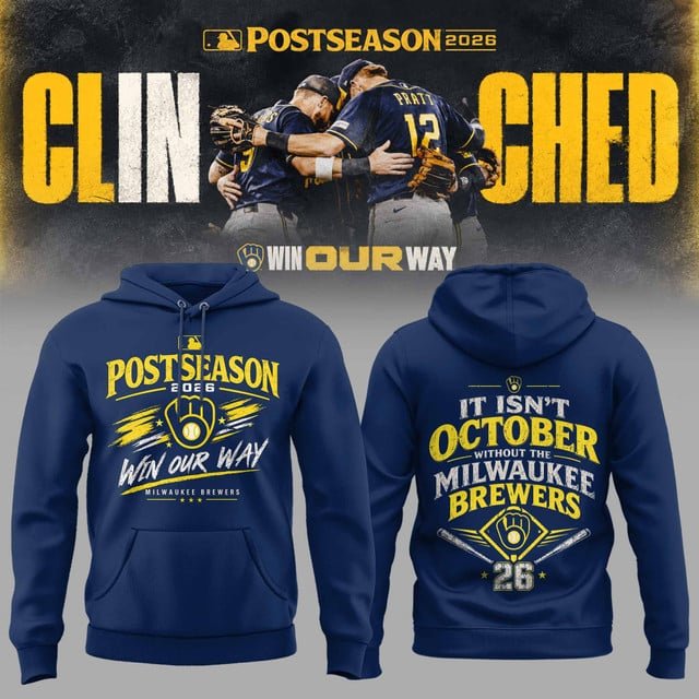 M.Brewers 2026 Postseason Clinched Limited Hoodie NN v2