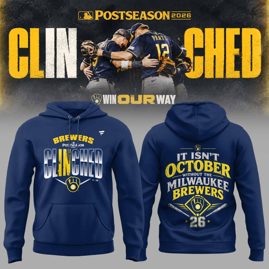 M.Brewers 2026 Postseason Clinched Limited Hoodie NN