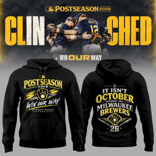 M.Brewers 2026 Postseason Clinched Limited Hoodie NN v4