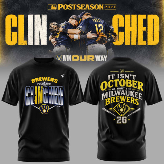 .M.Brewers 2026 Postseason Clinched Limited T-Shirt v3
