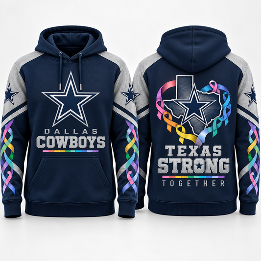 Dallas Cowboys 2026 Crucial Catch Texas Strong Together Pullover Hoodie