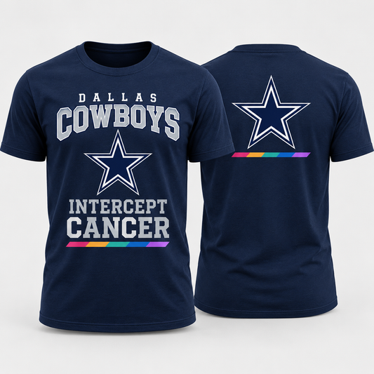 Dallas Cowboys 2026 Crucial Catch Pink Hope T-Shirt