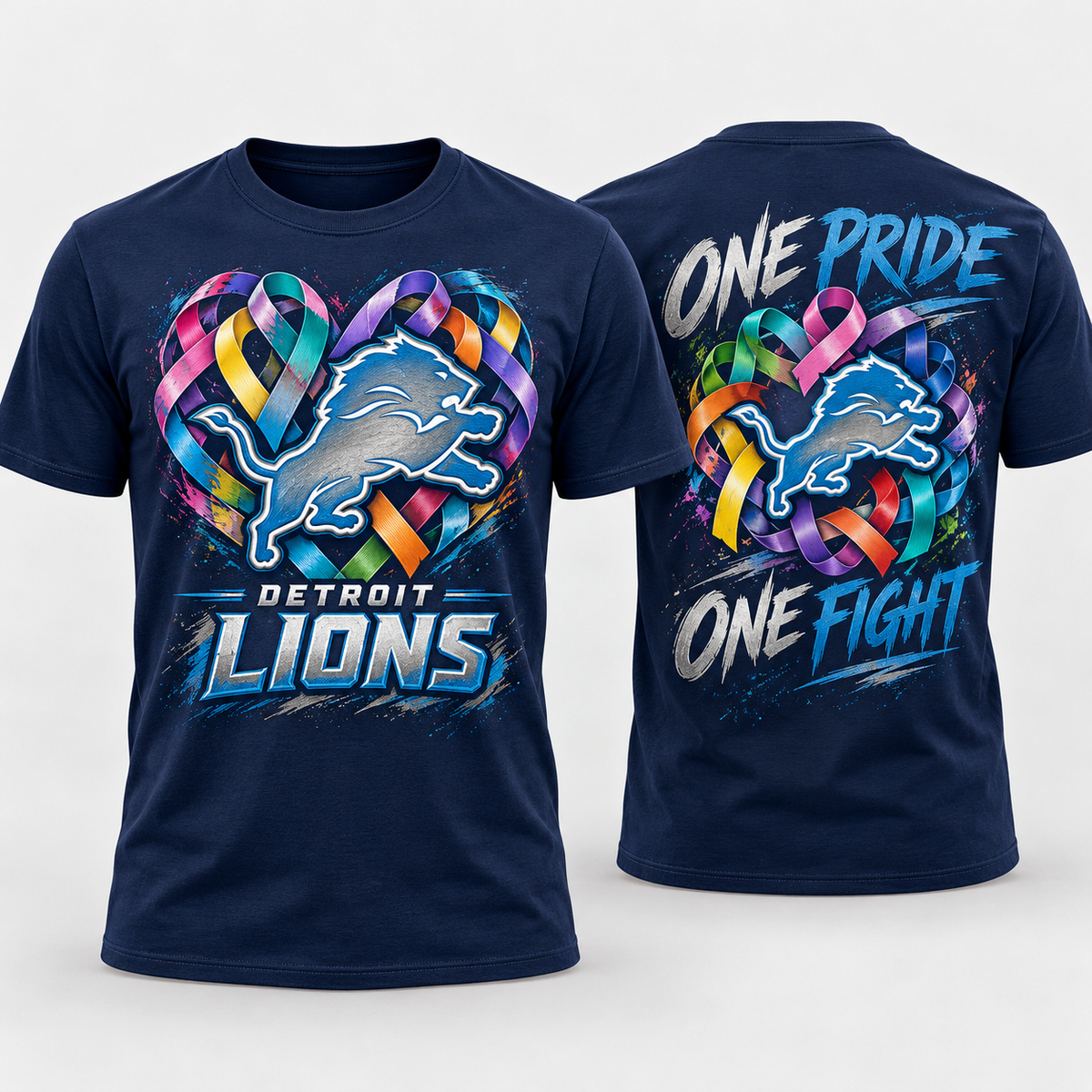 Detroit Lions 2026 Crucial Catch One Pride One Fight T-Shirt