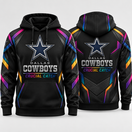 Dallas Cowboys 2026 Crucial Catch Rainbow Armor Pullover Hoodie