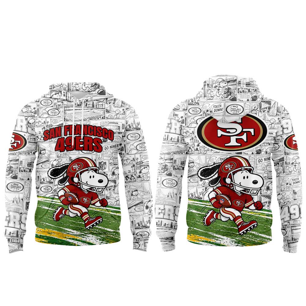 .                               San Francisco 49ers x Peanuts Day Hoodie