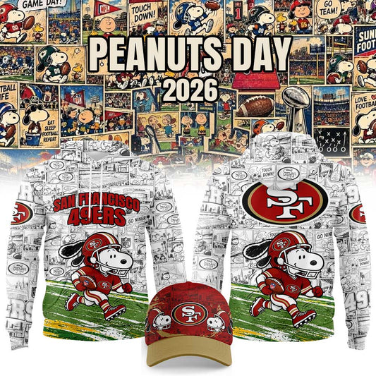 .                               San Francisco 49ers x Peanuts Day Hoodie