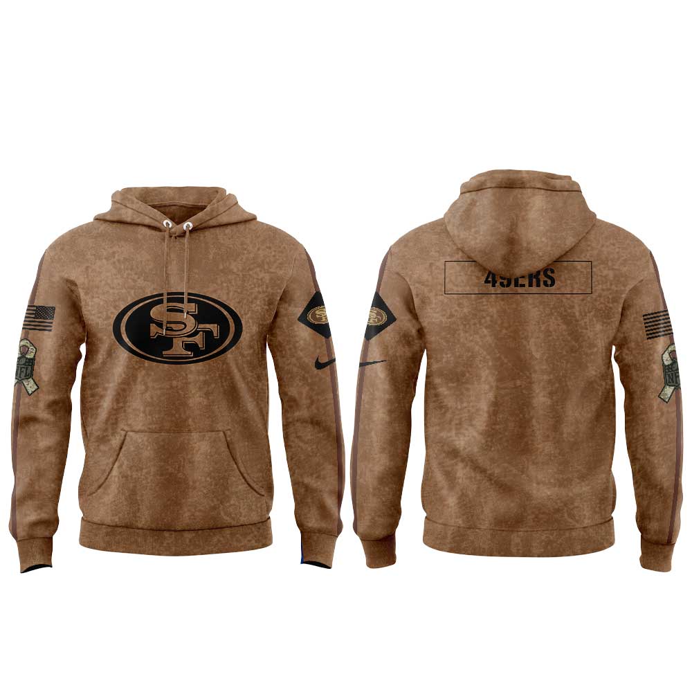 .                   San Francisco 49ers Salute To Service Club Pullover Hoodie V2