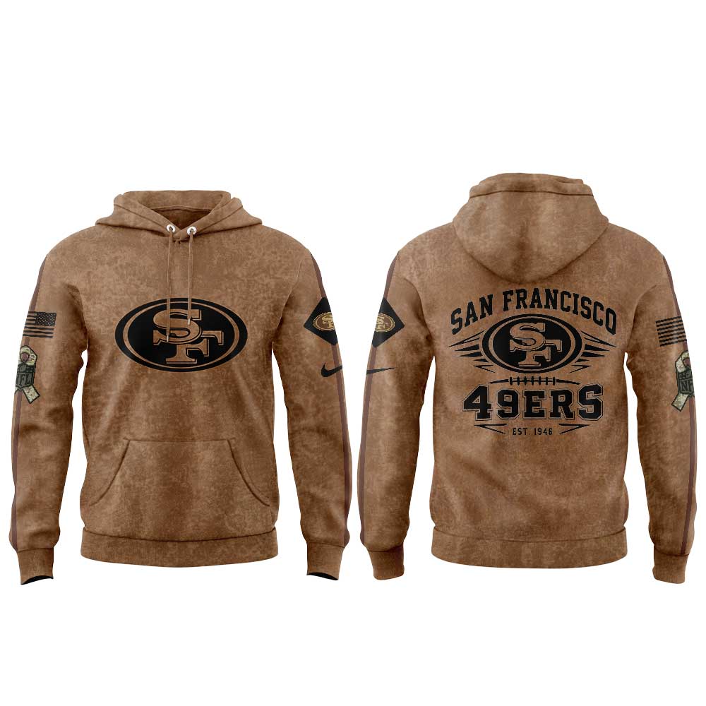 .                   San Francisco 49ers Salute To Service Club Pullover Hoodie