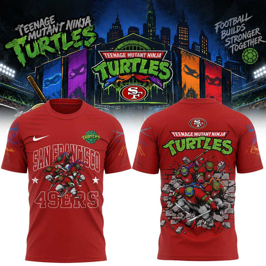 .                            San Francisco 49ers x TMNT Limited Edition Fanmade Shirt