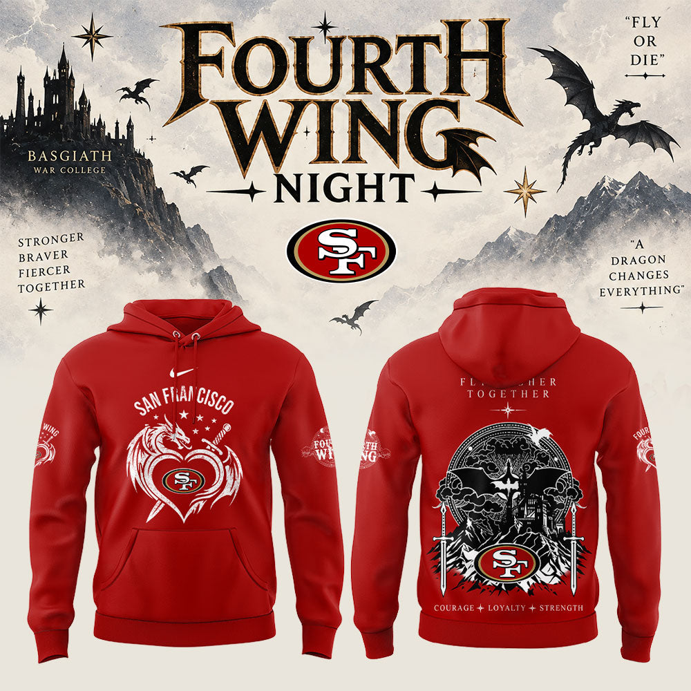 .                      San Francisco 49ers Fourth Wing Night 2026 Limited Hoodie