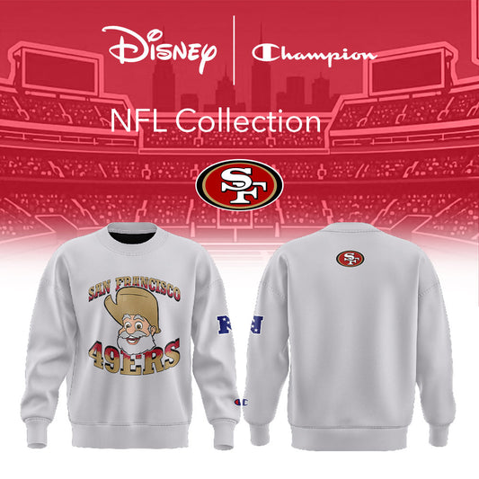 .             San Francisco 49ers New Champion NFL Disney Collab Main Character Energy Sweatshirt