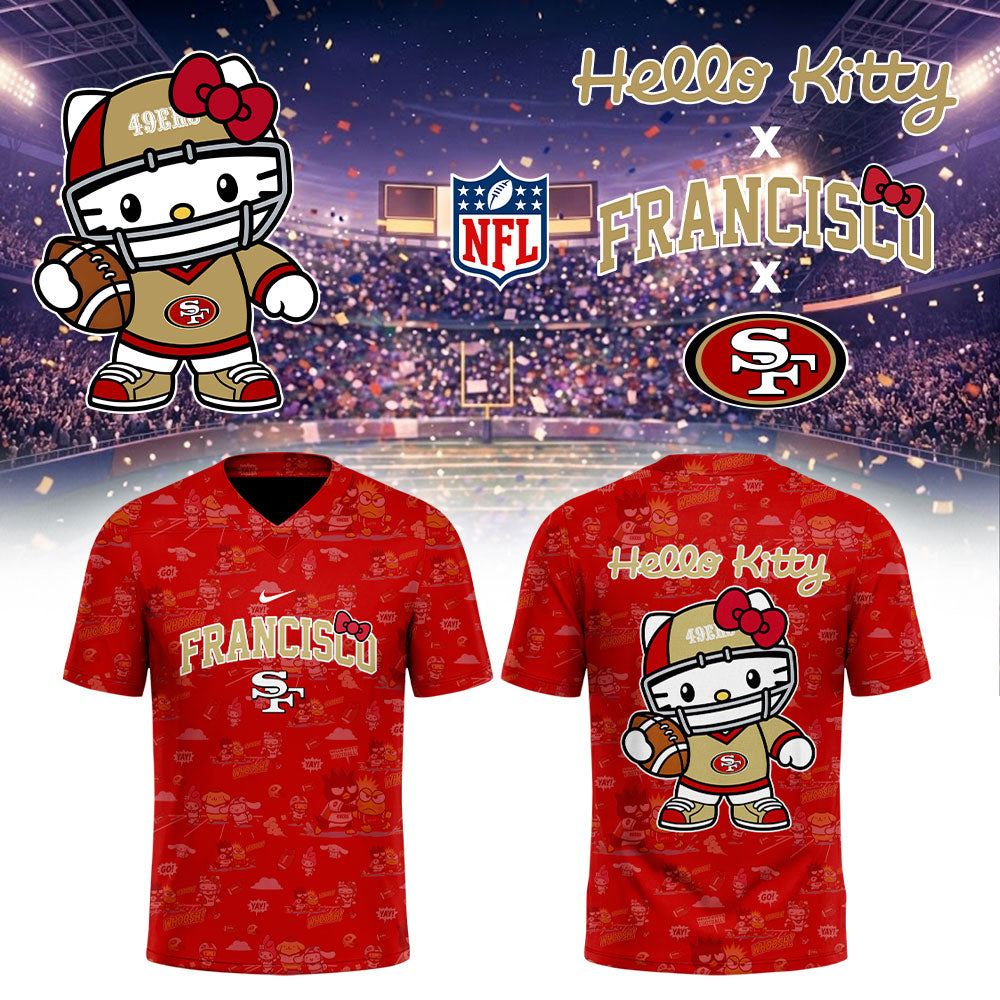 .               San Francisco 49ers Hello Kitty 2026 Football Jersey