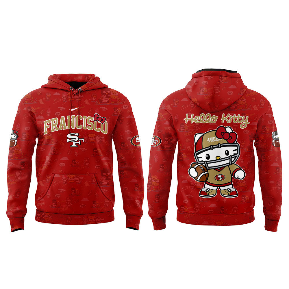 .               San Francisco 49ers Hello Kitty 2026 Hoodie