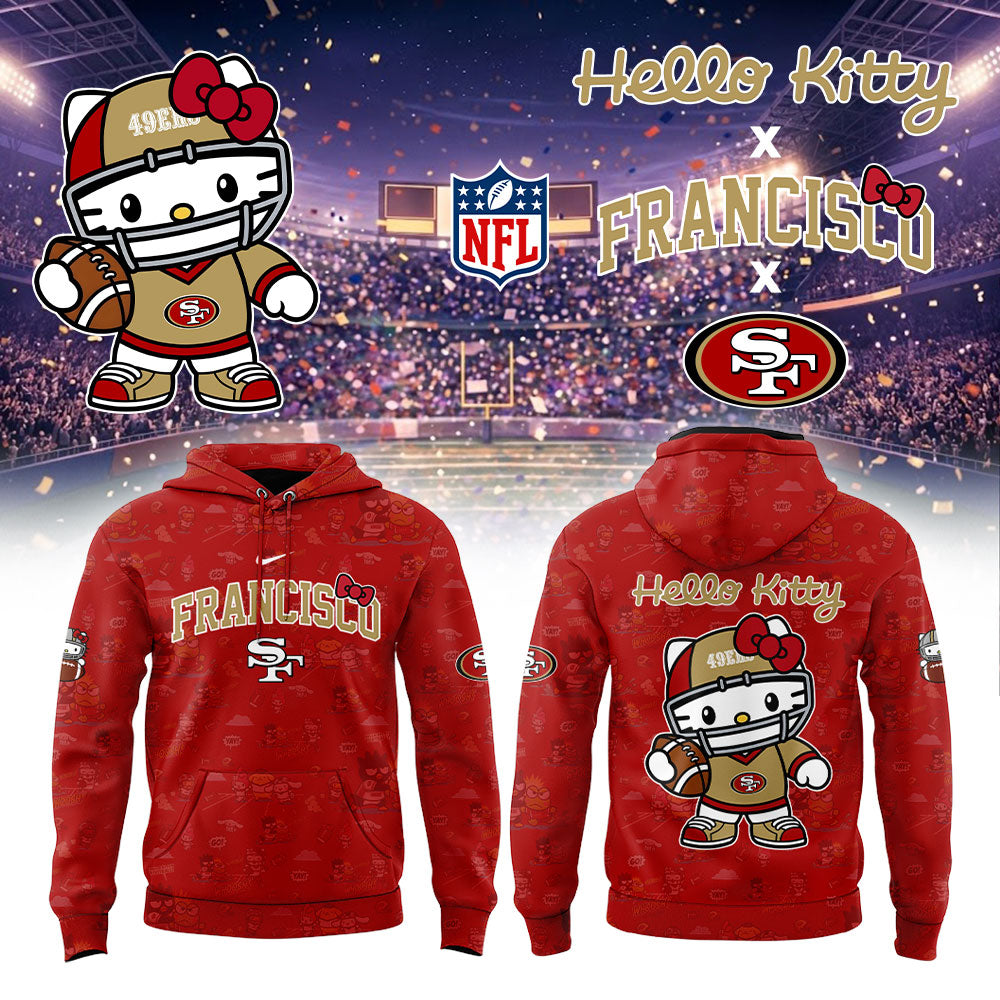 .               San Francisco 49ers Hello Kitty 2026 Hoodie