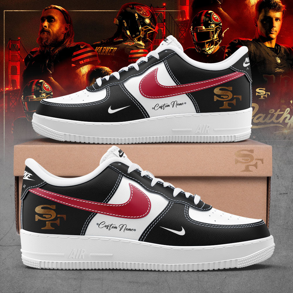 .Limited Edition San Francisco 49ers New Rivalries Faithful Uniform 2025 Custom Name For Fans Shoes