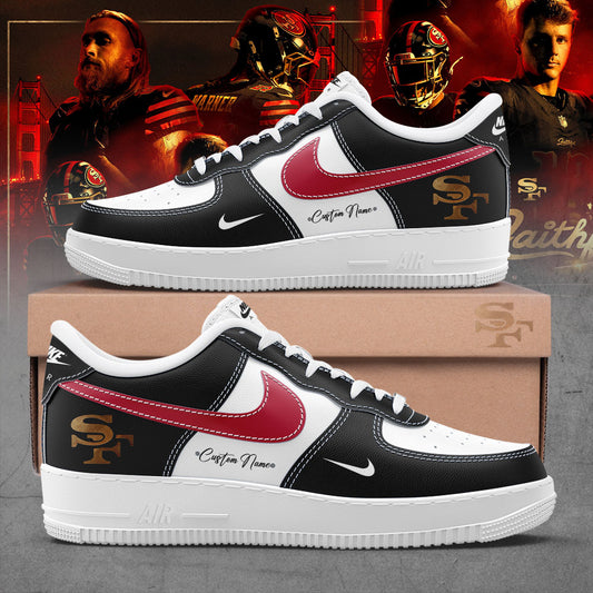 .Limited Edition San Francisco 49ers New Rivalries Faithful Uniform 2025 Custom Name For Fans Shoes