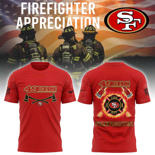 .       San Francisco 49ers Firefighter Appreciation Combo Shirt Limited