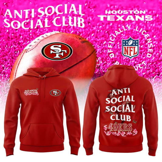 .                  San Francisco 49ers Anti Social Social Club x NFL Hoodie