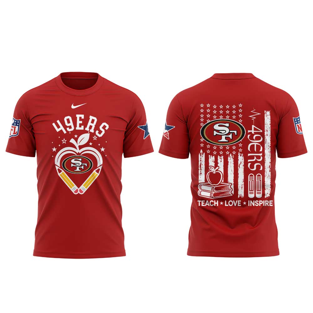 .                      San Francisco 49ers Teacher Appreciation 2026 Shirt